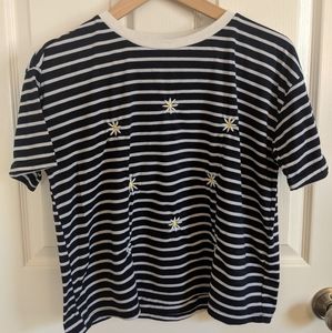 Women's Daisy Striped T-shirt